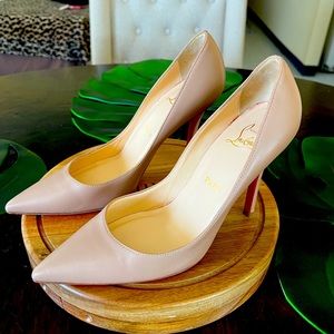 Christian Louboutin Tan Heels 👠 Size 36 1/2